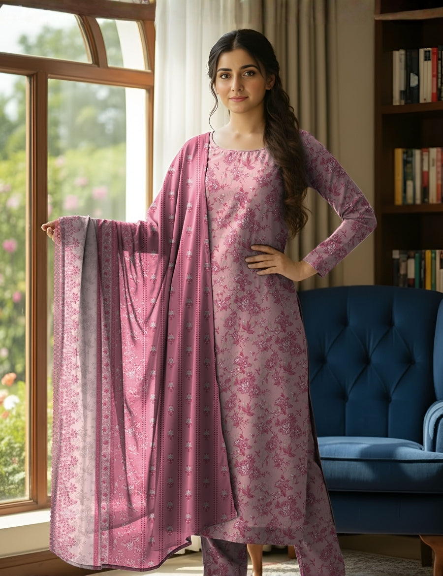 Bareeza Emb Printed Lawn 3PC PR-6938