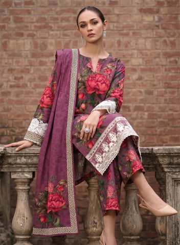 Unstitched C-Print Printed Linen 3 Piece CP-8102