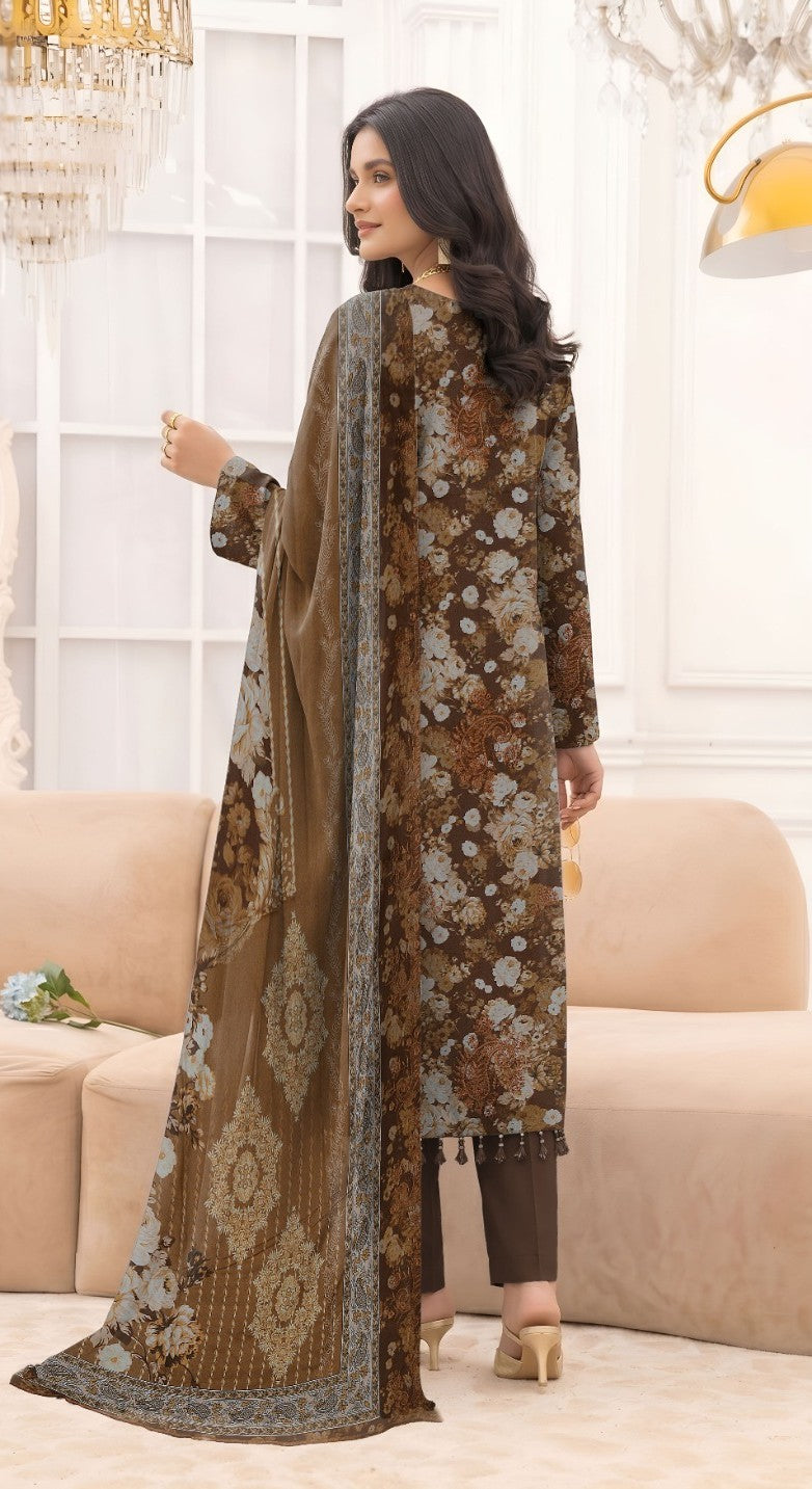 bareeze emb linen 3pc