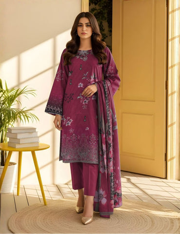 Unstitched Bareeze Embroidered Viscose 3-Pc 03