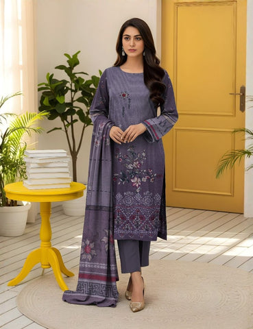 Unstitched Bareeze Embroidered Viscose 3-Pc 04