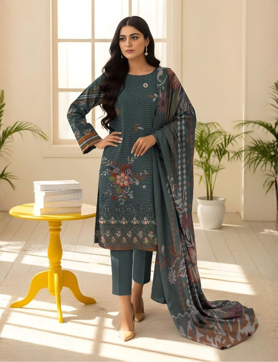 Unstitched Bareeze Embroidered Viscose 3-Pc 07