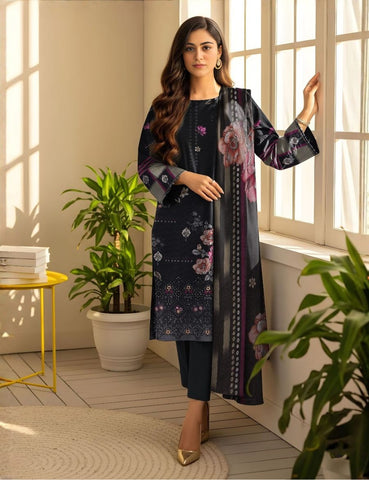 Unstitched Bareeze Embroidered Viscose 3-Pc 09