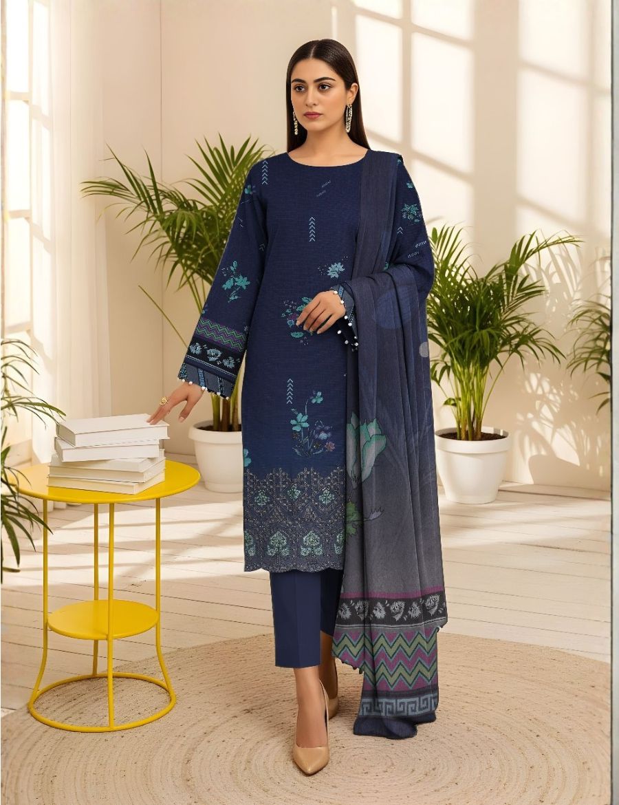 Unstitched Bareeze Embroidered Viscose 3-Pc 10