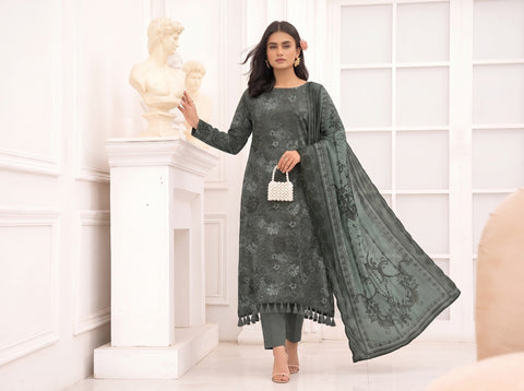 bareeze emb linen 3pc