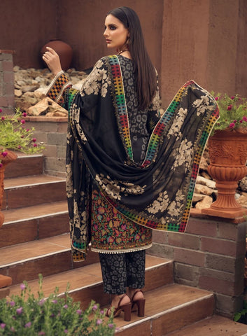 Unstitched C-Print Printed Linen 3 Piece CP-8104