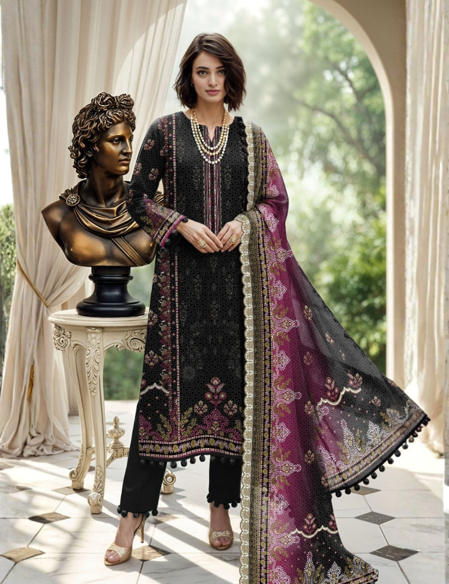 Nisha Designer Printed Lawn 3PC 599-01