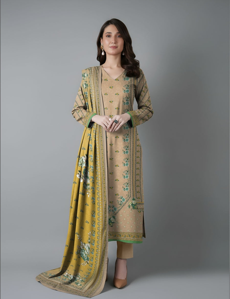 Bareeza Printed Lawn 3PC 7390
