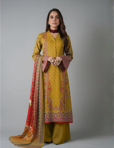 Bareeza Printed Lawn 3PC 7386