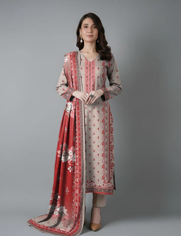 Bareeza Printed Lawn 3PC 7388