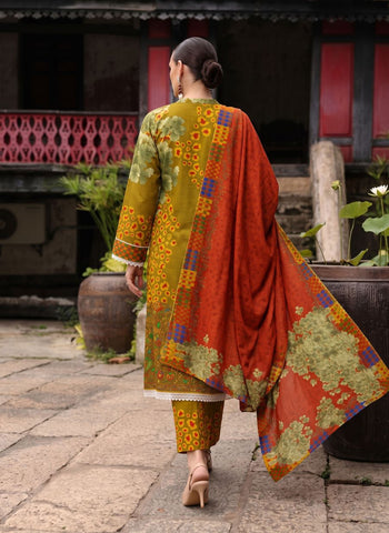 Unstitched C-Print Printed Linen 3 Piece CP-81000