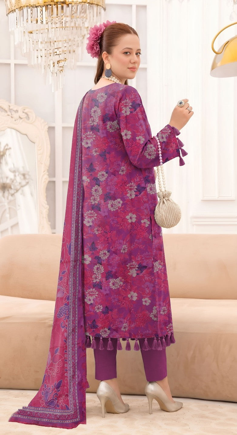 bareeze emb linen 3pc