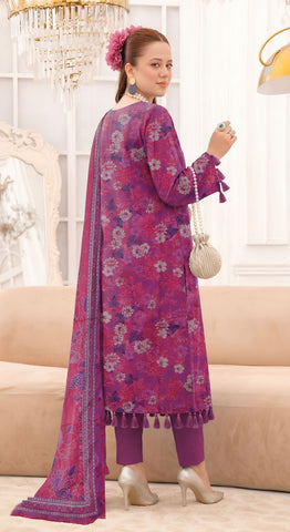 bareeze emb linen 3pc