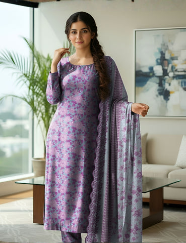 Bareeza Emb Printed Lawn 3PC PR-6934