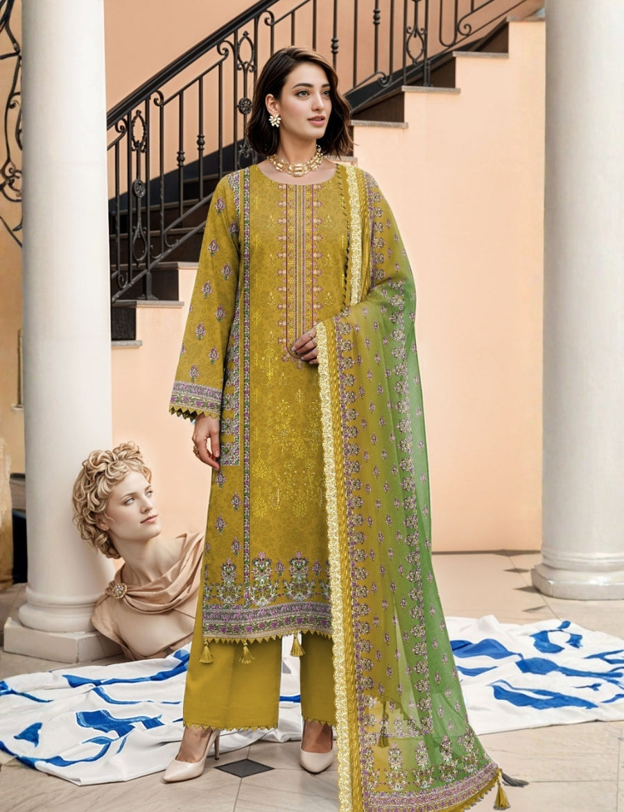 Nisha Designer Printed Lawn 3PC 599-02