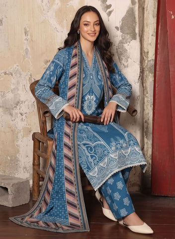 Unstitched C-Print Printed Linen 3 Piece CP-8106