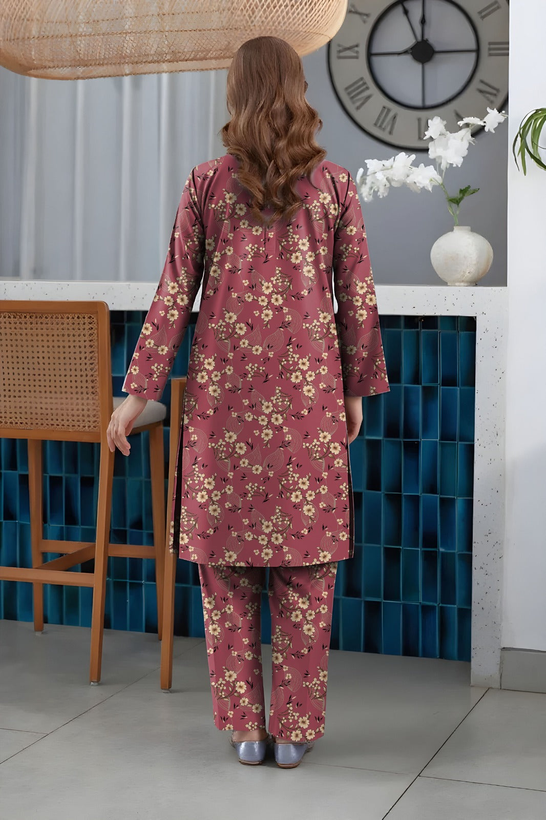 Baroque Unstitched Printed Khaddar 2pc