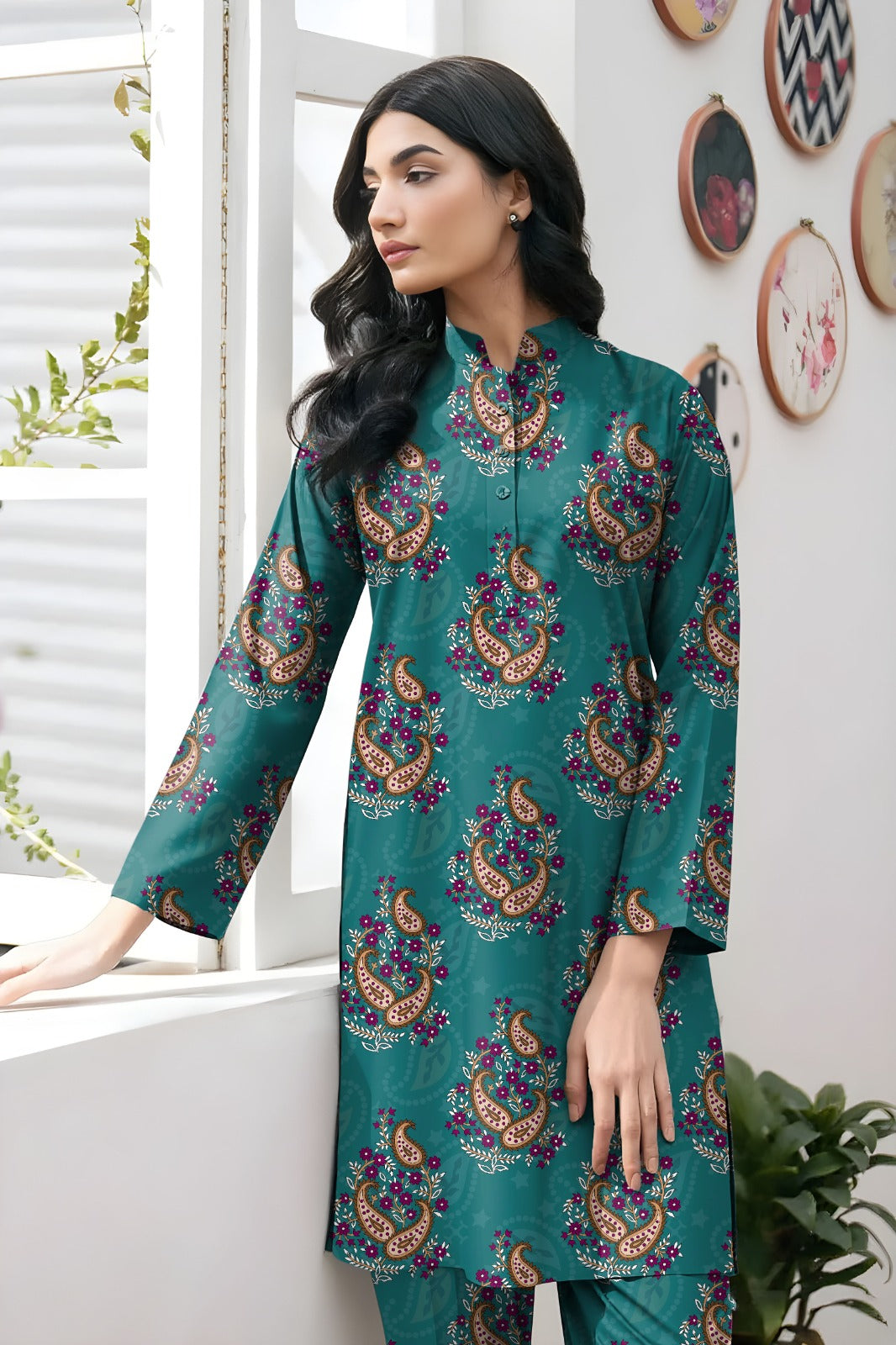 Baroque Unstitched Printed Khaddar 2pc