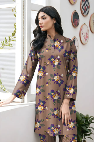 Baroque Unstitched Printed Khaddar 2pc