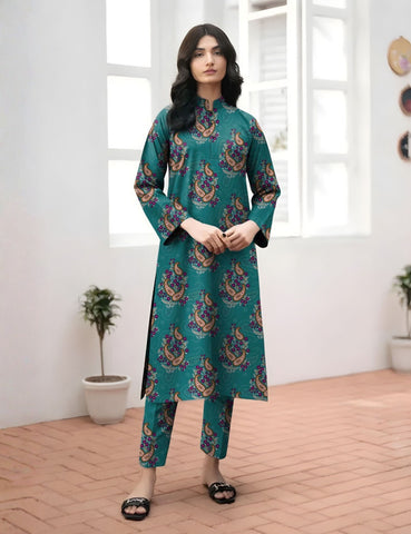 Baroque Unstitched Printed Khaddar 2pc