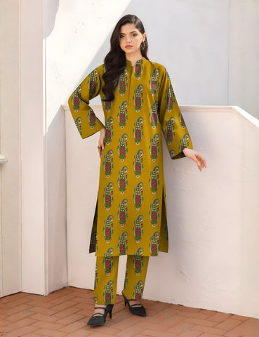 Baroque Unstitched Printed Khaddar 2pc