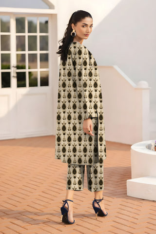 Baroque Unstitched Printed Khaddar 2pc