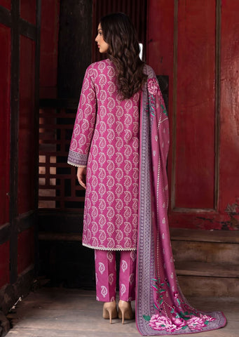 Unstitched C-Print Printed Linen 3 Piece CP-8107