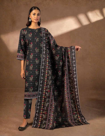 Sawan Printed Khaddar 3-Pc SP-4469