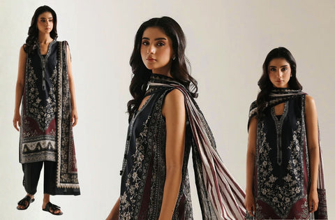 Set of Ethnic Print Lawn V-624