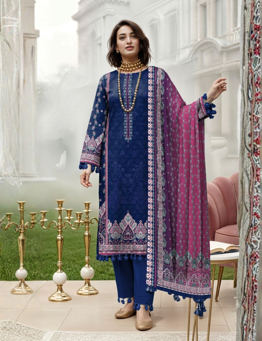 Nisha Designer Printed Lawn 3PC 599-03