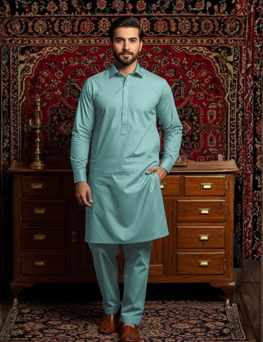Gul Ahmad German cotton Aqua Mint