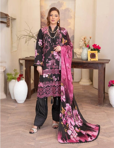 Set of Munarq Embroidered Lawn 3PC vol 2620
