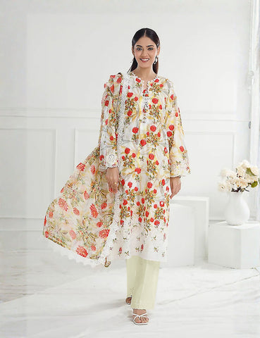 Gul Ahmed Unstitched Printed Linen