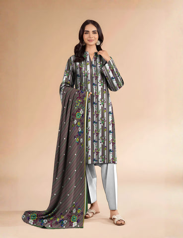 Gul Ahmed Unstitched Printed Linen