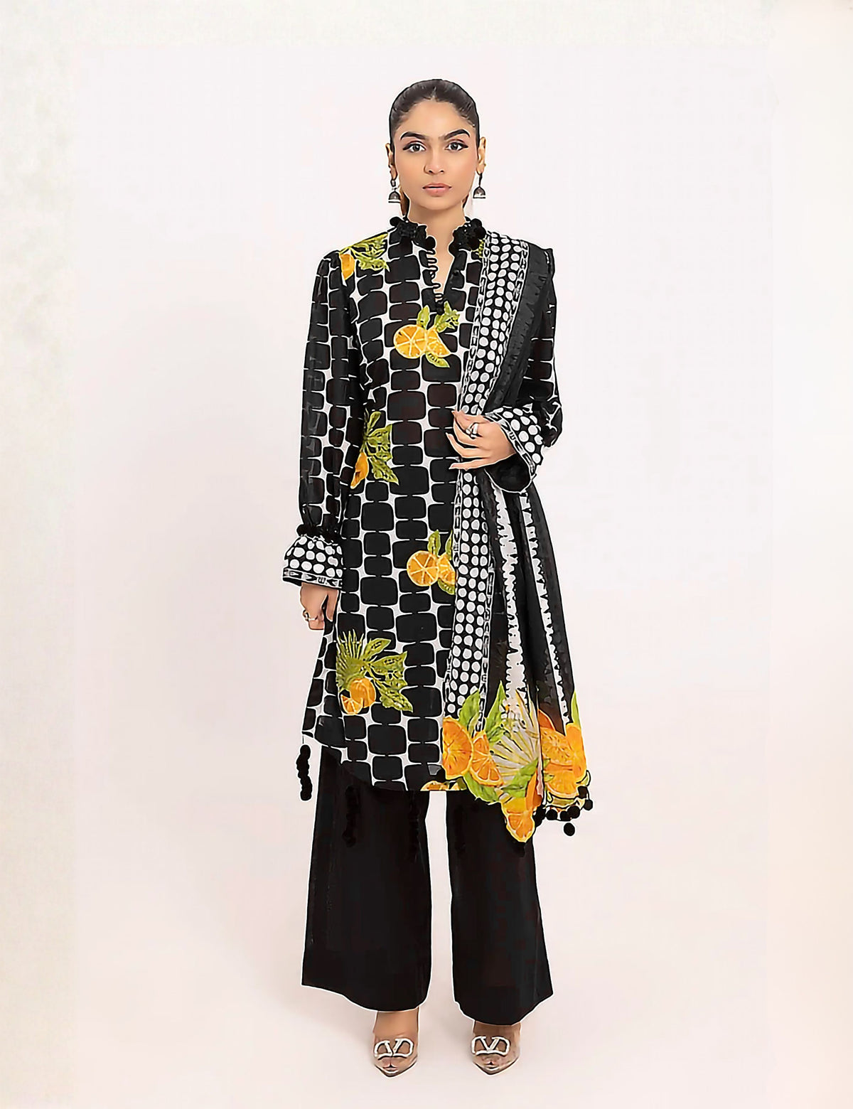 Gul Ahmed Unstitched Printed Linen