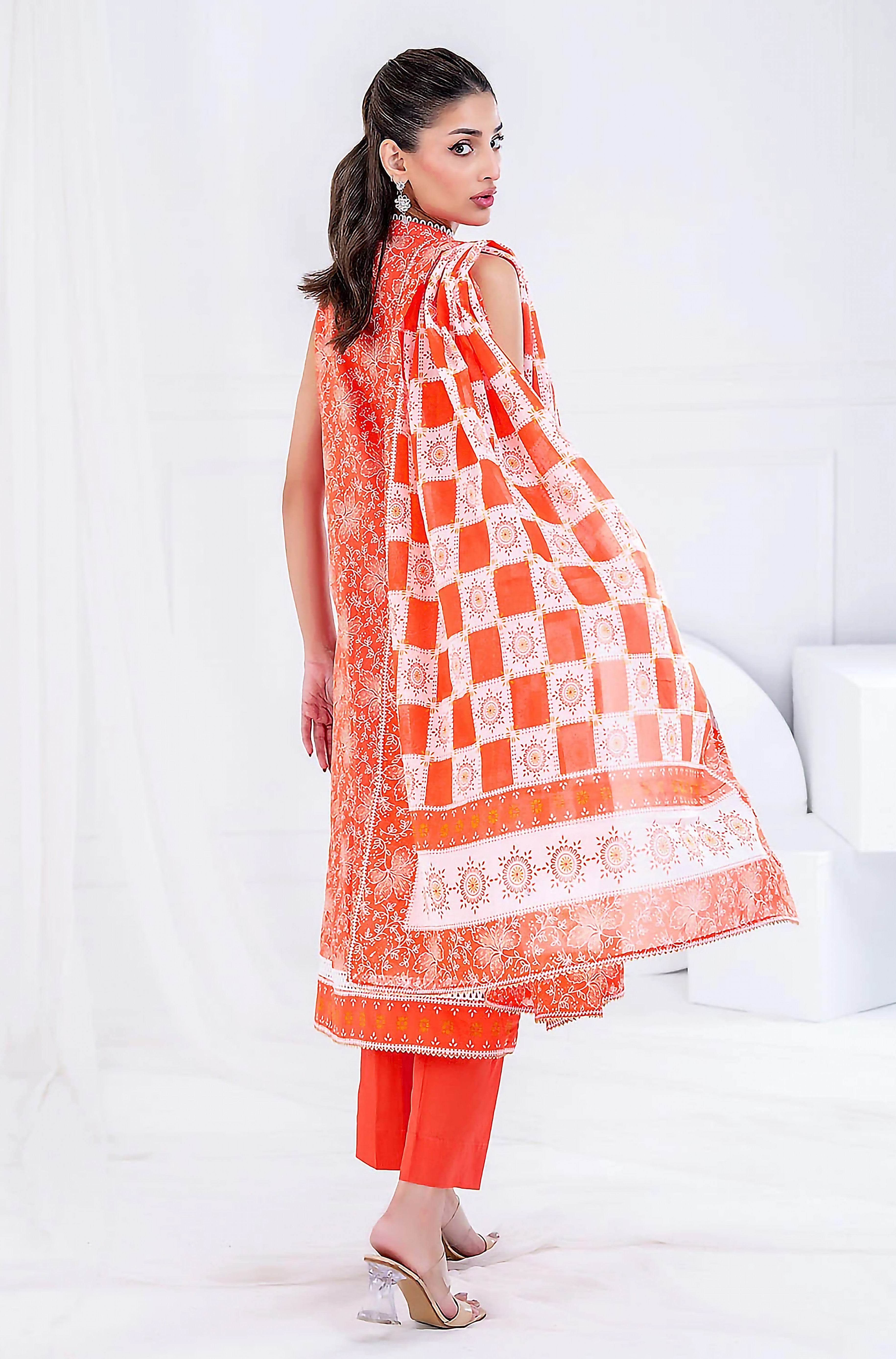 Gul Ahmed Unstitched Printed Linen