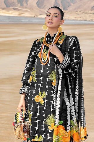 Gul Ahmed Unstitched Printed Linen