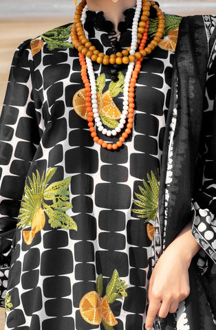 Gul Ahmed Unstitched Printed Linen