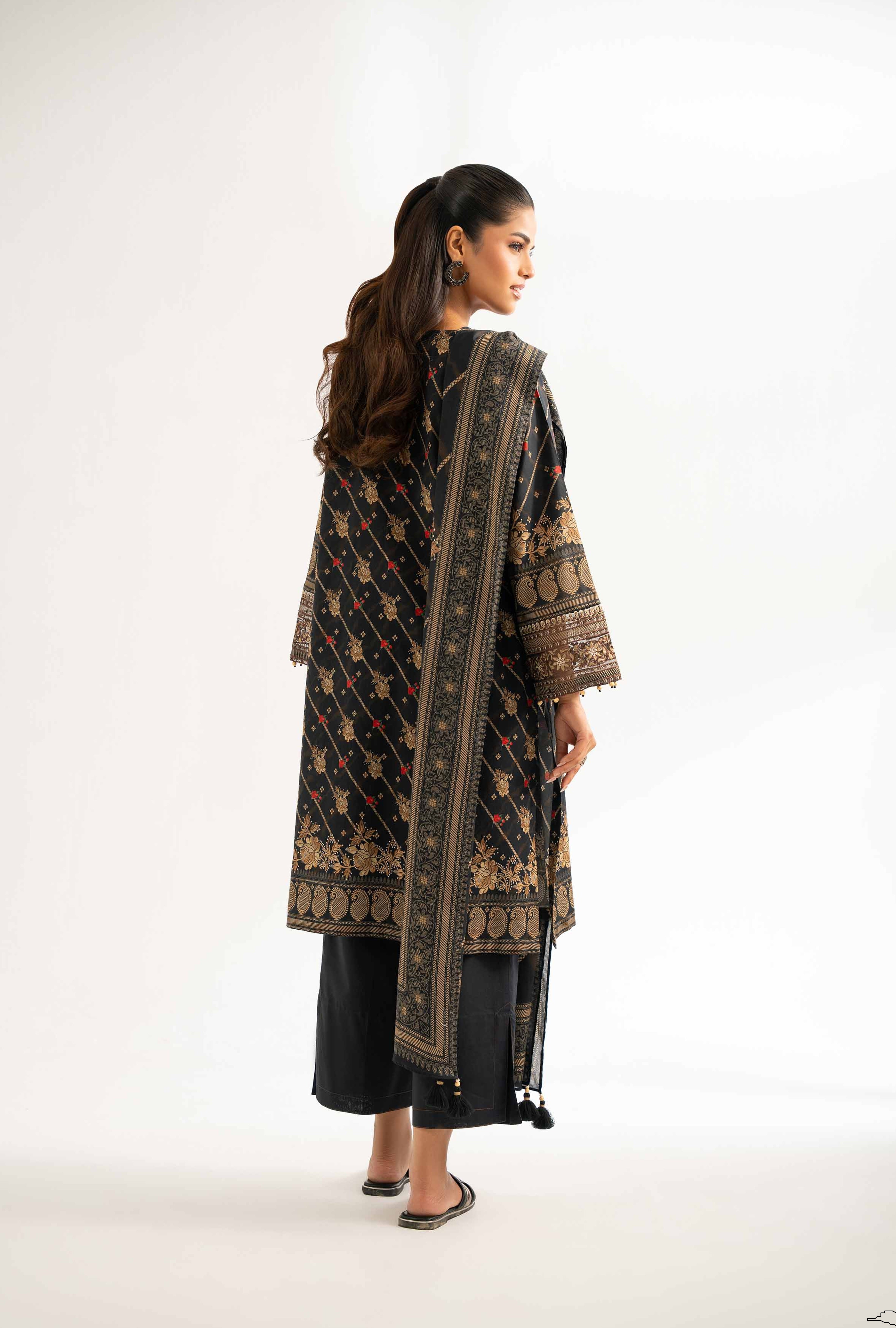 Nishat Unstitched Printed Khaddar 3-Pc