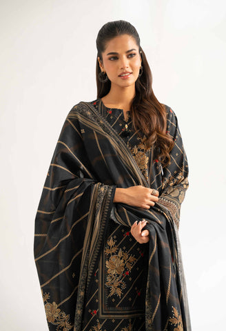 Nishat Unstitched Printed Khaddar 3-Pc