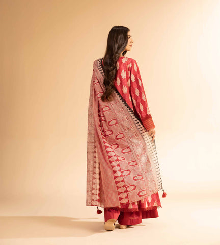 Nishat Unstitched Printed Khaddar 3-Pc