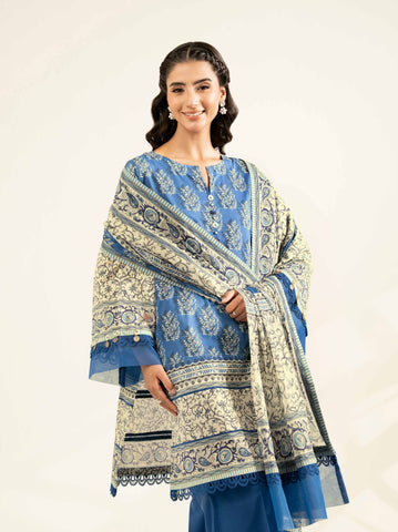 Nishat Unstitched Printed Khaddar 3-Pc