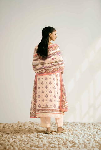 Nishat Unstitched Printed Khaddar 3-Pc