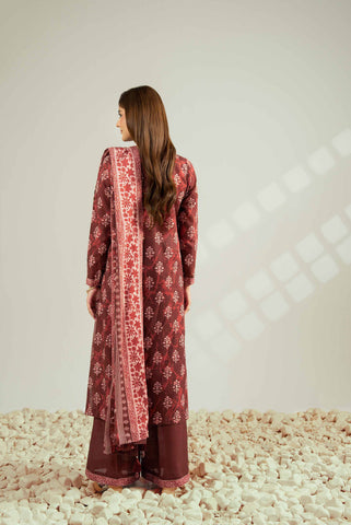 Nishat Unstitched Printed Khaddar 3-Pc