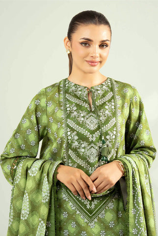 Nishat Unstitched Printed Khaddar 3-Pc