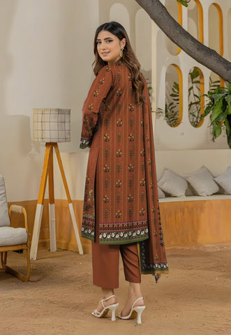 Bareeza Unstitched Printed Khaddar 3pc