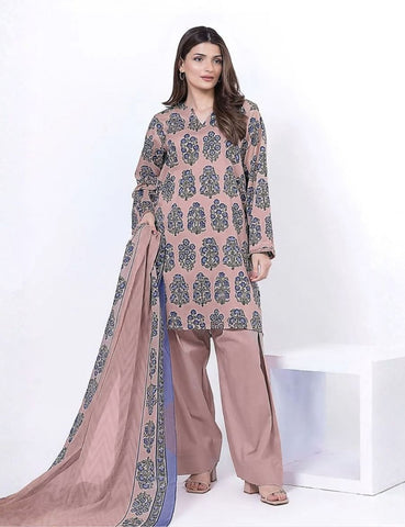 Unstitched Khaadi Printed Khaddar 3-Pc 01