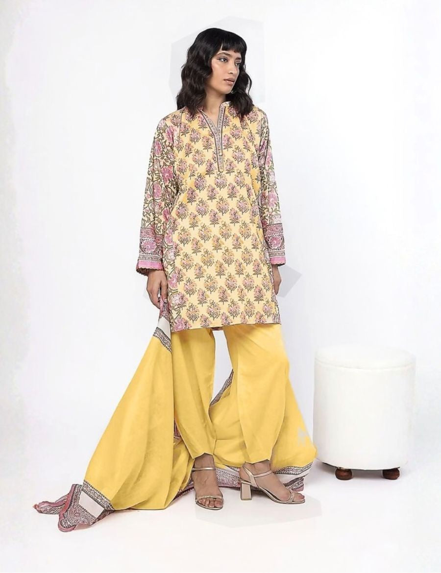 Unstitched Khaadi Printed Khaddar 3-Pc 02
