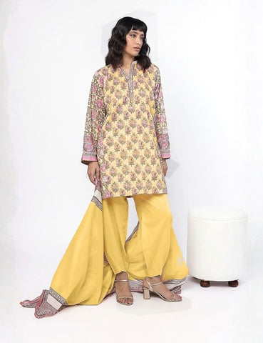 Unstitched Khaadi Printed Khaddar 3-Pc 02