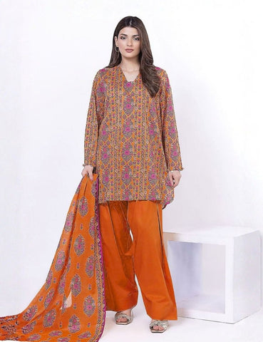 Unstitched Khaadi Printed Khaddar 3-Pc 04